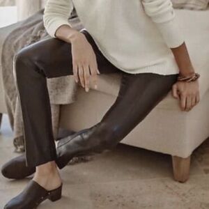 New with tags J. Jill Raisin Vegan leather leggings size large